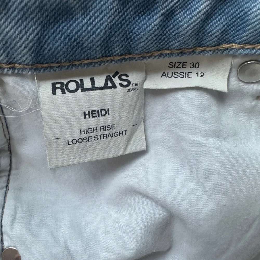 ROLLA'S Light Blue Ripped Straight Jeans - Picture 5 of 5